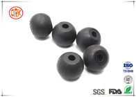 Schwarzes kundengebundener NBR-Vollgummi-Ball 5mm mit Loch für Maschine