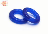 Blaue halbe transparente Silikon-O-Ring Hitzebeständigkeits-kundengebundene Größe