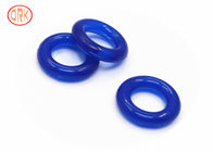 Blaue halbe transparente Silikon-O-Ring Hitzebeständigkeits-kundengebundene Größe