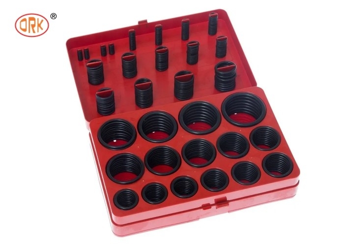 Schwarze wasserundurchlässige NBR O-Ringe 382pcs in rotem blauem gelbem O Ring Kits für LKW