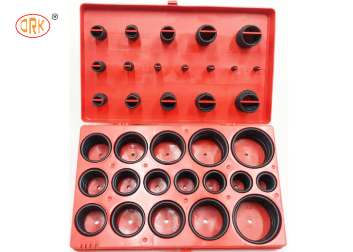 Schwarze wasserundurchlässige NBR O-Ringe 382pcs in rotem blauem gelbem O Ring Kits für LKW