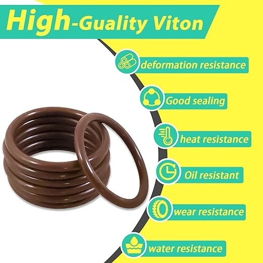 Hohe Haltbarkeit 386PCS FKM 75A Braun Sanitär-O-Ring-Kit für Automobil-Kran Reparatur Dichtungen