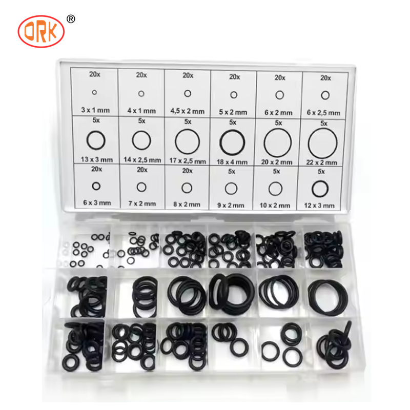 NBR Nitril O-Ring-Kit, Mehrzweck-Gummi-O-Ring-Set, auslaufsichere Dichtringe, geeignet für Auto, Bagger, Rohrleitungsreparatur